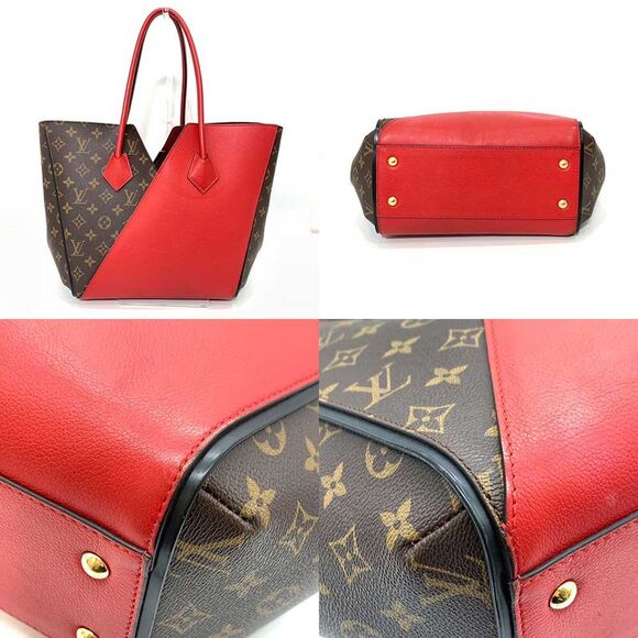 Louis Vuitton Kimono MM Tote Bag Brown Red - Picture 2 of 6